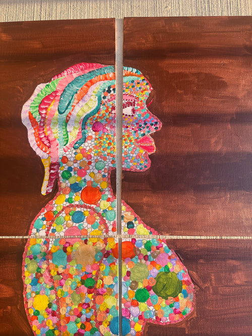 Becoming, Still | Original Mixed Media Painting | Neyah Chantel 2026